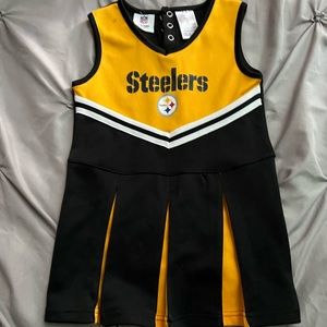 4t Steelers cheerleader outfit/costume
